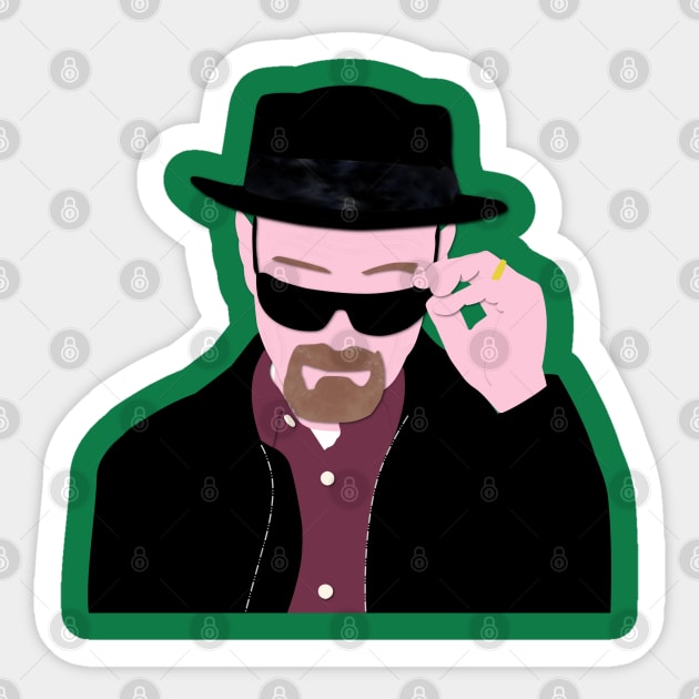 Breaking Bad Walter White Sticker by OutlineArt
